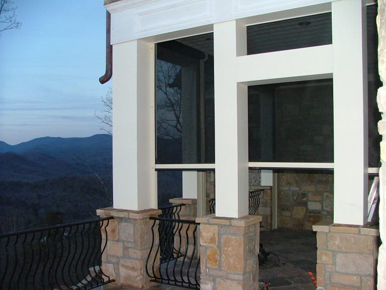 MagnaTrack Residential Shade Screen Balcony